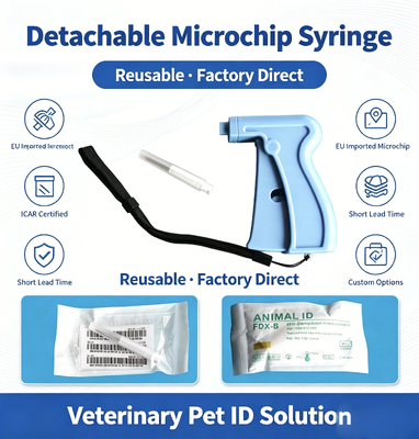 ICAR Certified ISO11784/5 FDX-B 134.2KHz Transponder Microchip per l'identificazione degli animali e il tracciamento RFID