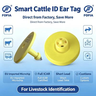 Marchio auricolare elettronico professionale per l'identificazione e il monitoraggio del sistema di monitoraggio dei bovini da reddito a supporto delle soluzioni di gestione dell'azienda agricola