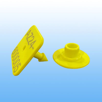 Etichette auricolari per animali Etichetta auricolare in plastica per maiale Marcatore identificativo Numero logo personalizzabile Etichetta auricolare per bovini con chip RFID