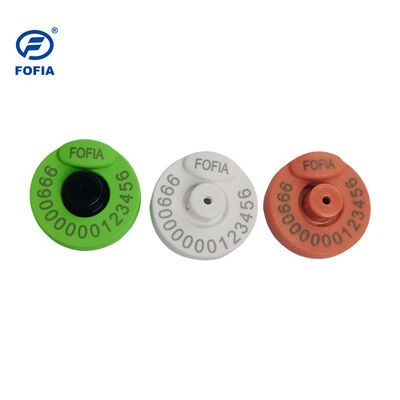 FOFIA Nuovo RFID Tag auricolare elettronico TPU Plastico 134.2KHz Frequenza 17cm Distanza di lettura Certificato ICAR completo per bovini e pecore