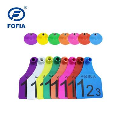 FOFIA Cow TPU Visual Yellow Livestock Connect Ear Tag di bovini Modello T921