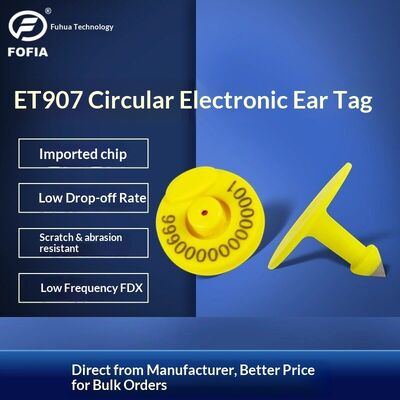 Nuovo FDX Tag auricolare elettronico a bassa frequenza RFID Tag animale full-duplex suino bovino bocca aperta/chiusa Identificazione del bestiame