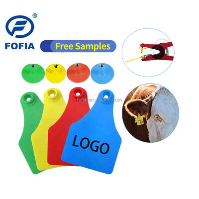 Nuovo T921 Animal Ear Tag Giallo TPU RFID di alta qualità per uso da bestiame da fattoria