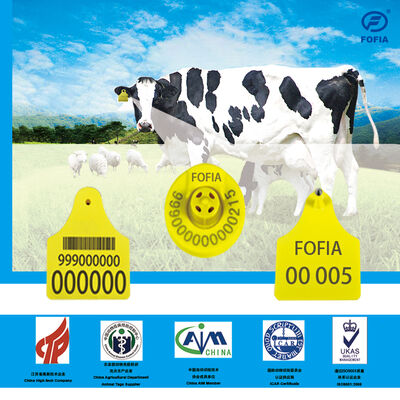 134.2KHZ Tag orecchie TPU Materiale RFID Identificazione animale Custom OEM Durable Bovino Pecora Capra Suino Allevamento Aziendale Tag orecchie