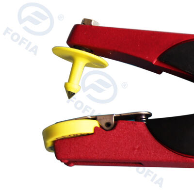 Tag auricolare elettronico personalizzato per bovini Tecnologia RFID tipo FDX-B Materiale di plastica e TPU Modello ET907