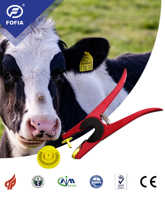 Identificazione multifrequenza RFID dell'orecchio elettronico degli animali con chip intelligente per suini mucche pecore
