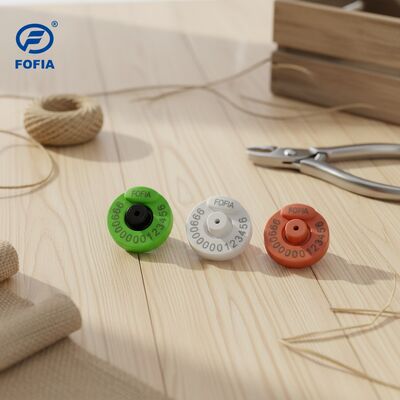 FOFIA ET907 IEC 68-2-6 Vibration Standard RFID ear tag per materiale plastico per bovini Identificazione sicura ed accurata