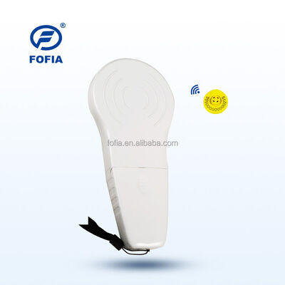 Lettore portatile RFID in plastica durevole FOFIA con schermo OLED 128x32 /USB per uso a lungo raggio per animali domestici e allevamenti/ranch
