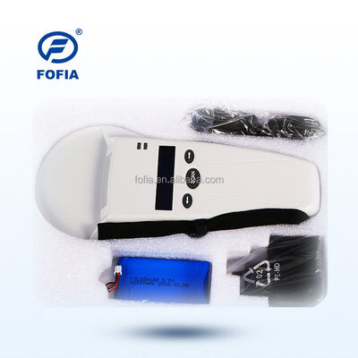 Lettore portatile RFID in plastica durevole FOFIA con schermo OLED 128x32 /USB per uso a lungo raggio per animali domestici e allevamenti/ranch