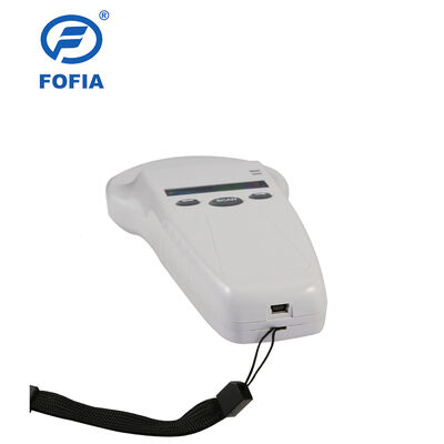 Lettore portatile RFID resistente con schermo OLED 128x32 USB per plastica Soluzione a lungo raggio per animali domestici e uso in fattoria e ranch