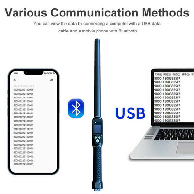 Durabile impermeabile a lungo raggio 134,2 kHz RFID Ear Tag Reader ISO11784/5 Protocollo 30-100cm Distanza di lettura PVC