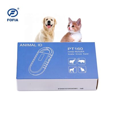 Microchip per animali portatile lettore di carte RFID PT160 134,2 kHz schermo OLED batteria al litio USB certificato CE protocollo ISO 11784/11785