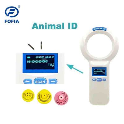 Lettore portatile in plastica PT200 RFID resistente con schermo OLED 128x64 ISO11784/5 Protocollo di lettura a lungo raggio per animali domestici e uso in azienda agricola