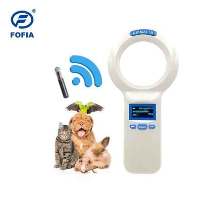 Lettore portatile impermeabile FOFIA PT200 RFID Schermo OLED 128x64 Lettura a lunga distanza Protocollo ISO11784/5 da 10-20 m