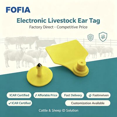 TPU Fofia ICAR T904 Taglio acustico per bestiame per bovini pecore maiale vacca capra