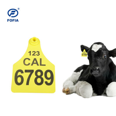 FOFIA ET921 Etichette auricolari in plastica per mucche Tracciamento degli animali Codifica laser Varie dimensioni Bovini bovini Ovini Suini Uso in allevamento con numero