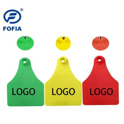 FOFIA ET921 Etichette auricolari in plastica per mucche Tracciamento degli animali Codifica laser Varie dimensioni Bovini bovini Ovini Suini Uso in allevamento con numero