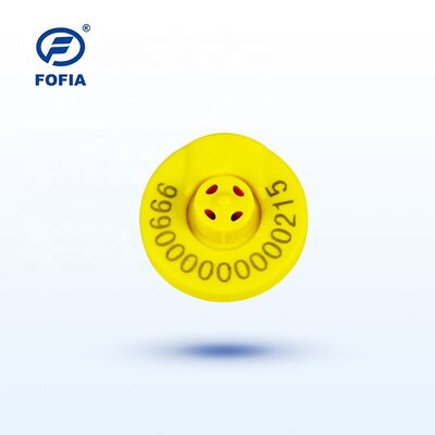 134.2kHz RFID etichetta auricolare per bestiame con tensione 350N piena certificazione ICAR