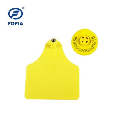 134.2kHz RFID etichetta auricolare per bestiame con tensione 350N piena certificazione ICAR