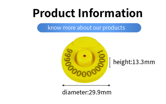 RFID FDX HDX Animal Electronic Ear Tags 134.2KHz Livestock Suino Pecora Bovino