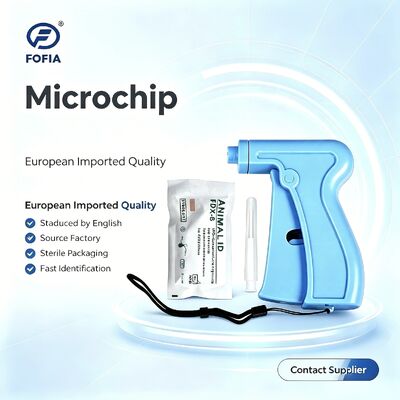 Fofia RFID 134.2kHz ICAR Certificato Microchip per Animali Tipo Split 2.12*12mm Modello ZS005 Materiale Impermeabile Nuovo 1.5 Anni