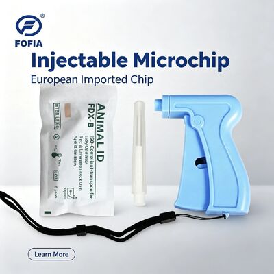 Fofia Hot Selling RFID separato e riutilizzabile134.2kHz Animal ID Microchip ZS005 impermeabile per uso domestico Iniezione 1,5 anni di garanzia