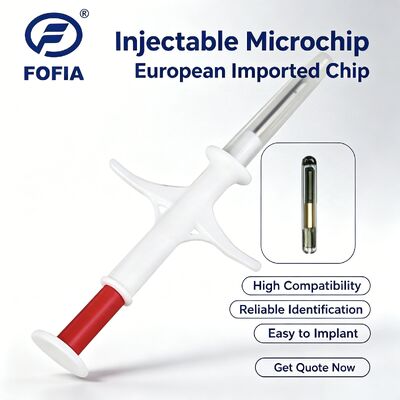 Fofia Nuovo Microchip RFID 134.2kHz PP Certificato ICAR Impermeabile per Animali Domestici 1.5 Anni di Garanzia