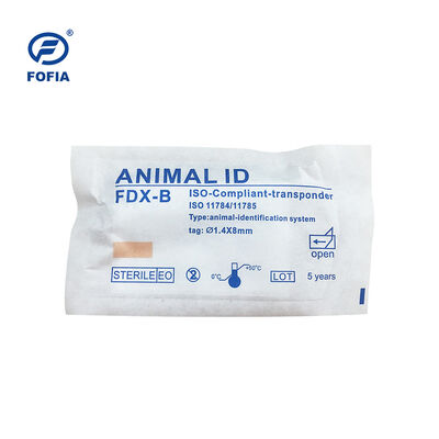 Fofia 2026 Nuovo RFID in vendita 134,2 kHz Identificatore per cani e animali Microchip Tipo diviso Plastica ZS008 impermeabile per iniezione per animali domestici