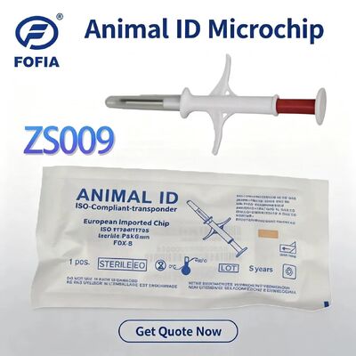 2026Hot Selling Edition Pet Nuovo RFID 134.2kHz Circuito integrato Fofia Animali Microchip impiantabile Materiale PP bianco impermeabile