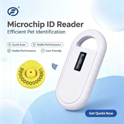 Lettore di microchip RFID per animali portatile Fofia PT160, plastica, 134,2 kHz, schermo OLED, batteria al litio USB, certificato CE, ISO, 5-10 cm