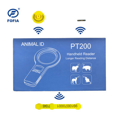 Lettore di microchip RFID per animali portatile Fofia PT160, plastica, 134,2 kHz, schermo OLED, batteria al litio USB, certificato CE, ISO, 5-10 cm