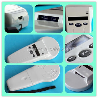 Lettore RFID portatile FOFIA bianco durevole con schermo OLED 128x32, protocollo USB ISO11784/5 per uso a lungo raggio su animali domestici in fattoria/ranch