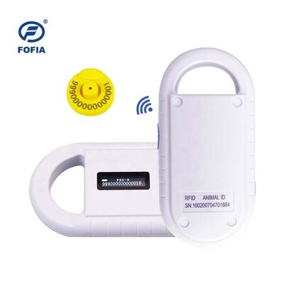 Lettore di microchip RFID per animali portatile Fofia PT160, plastica, 134,2 kHz, schermo OLED, batteria al litio USB, certificato CE, ISO