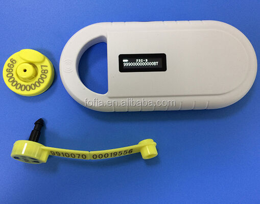 Lettore di microchip RFID per animali portatile Fofia PT160, plastica, 134,2 kHz, schermo OLED, batteria al litio USB, certificato CE, ISO