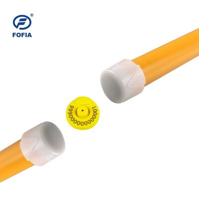 Nuovo lettore RFID a prova d'acqua FOFIA 134.2kHz ID del bestiame USB RS232 7000 Registrazioni memorizzazione ISO11784/5 Distanza di lettura lunga