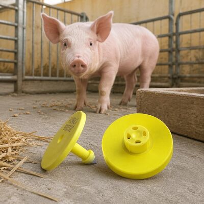 Alta sicurezza etichetta d'orecchio del bestiame bovino bovino animale Plier macchina di stampa laser di plastica