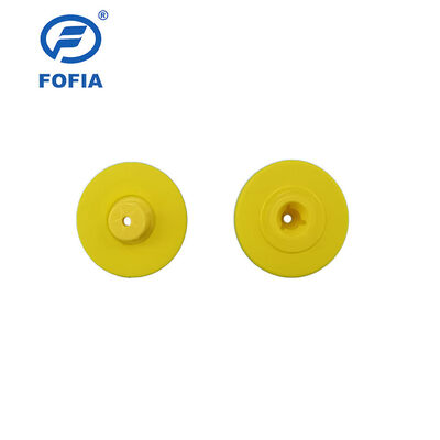 Nuovo UHF RFID elettronico impermeabile TPU 5,7 mm etichette d'orecchio giallo ET933+T901 chip 5 anni di garanzia Fofia uso bovino Made
