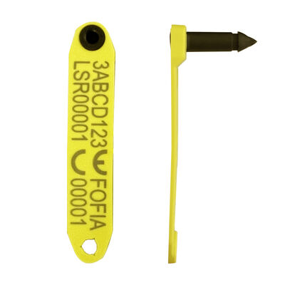 Nuovo Fofia HDX resistente alle alte temperature integrato anti-spargimento TPU laser-codificato elettronico ET969 ovino giallo RFID ear tag 1.5