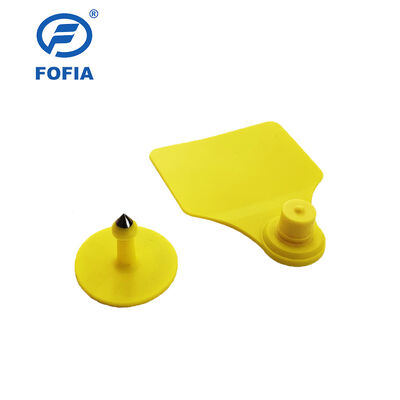 Etichetta auricolare RFID ICAR Fofia T904 +T901 per animali in TPU resistente all'acqua con codifica laser, garanzia di 3 anni per il tracciamento del bestiame