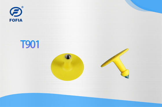 Etichetta auricolare RFID ICAR Fofia T904 +T901 per animali in TPU resistente all'acqua con codifica laser, garanzia di 3 anni per il tracciamento del bestiame