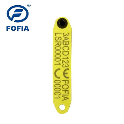 Nuova etichetta auricolare elettronica RFID Fofia resistente alle alte temperature, integrata, anti-caduta, ET969, per pecore gialle, materiale TPU, RF animale