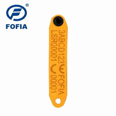 Nuova etichetta auricolare elettronica RFID Fofia resistente alle alte temperature, integrata, anti-caduta, ET969, per pecore gialle, materiale TPU, RF animale