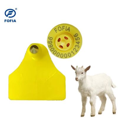 Fofia ET957+T967 Combinazione pecore capra Uso elettronico di fattoria Tracking Ear Tag Nuovo codice laser TPU RFID di alta qualità 3 anni