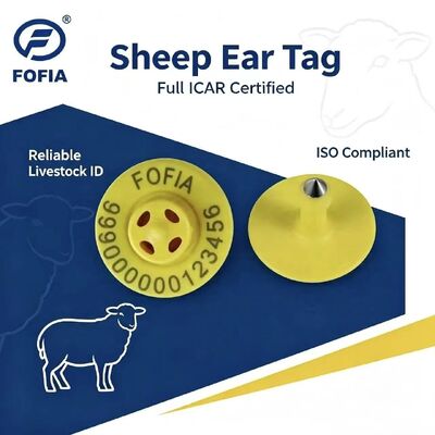 Nuova ET957+T901 di alta qualità 134.2kHz TPU Etichette auricolari elettroniche per suini bovini ovini allevamenti di cani 10cm Distanza di lettura -20~80C 29.90.3 mm
