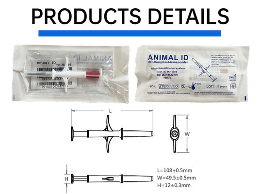 Durable Fofia New Hot Selling RFID 134.2kHz PP Material Dog ID Microchip Acquaproof Farm Usage Pet Injection 1,5 anni Tag orecchio
