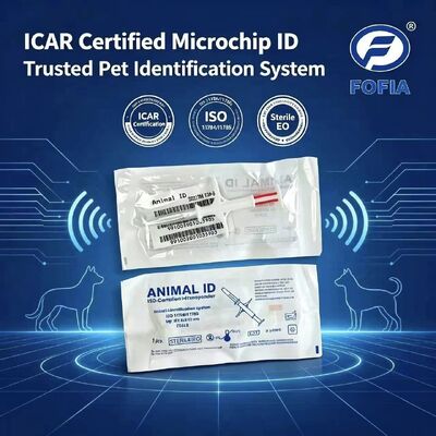 Fofia Nuovo RFID certificato ICAR 134.2kHz PP Animal ID Microchip impermeabile per cani e gatti Utilizzare 1.5 anni di garanzia