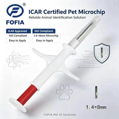 FOFIA Nuovo microchip RFID 134,2 kHz per animali FDX/EM4305 IP67 impermeabile per bovini/maiali/pecore