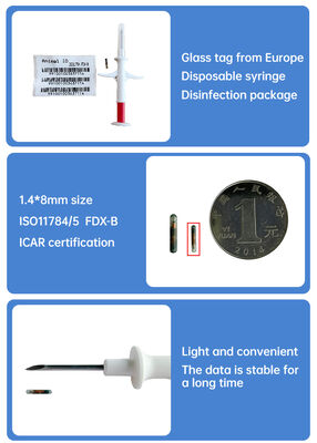 FOFIA Nuovo microchip RFID 134,2 kHz per animali FDX/EM4305 IP67 impermeabile per bovini/maiali/pecore
