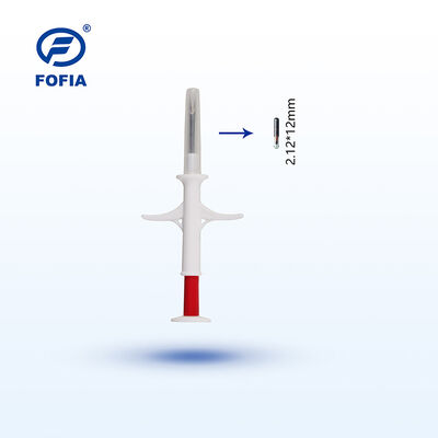Microchip iniettabile Fofia RFID per animali 134,2 kHz ISO 11784 11785 Impermeabile 2,12 X 12 mm Identificazione animali domestici