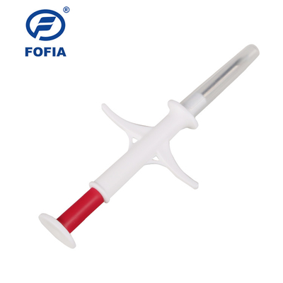 Tubo di vetro impiantato iniettabile 1.25mm Capsula 8mm RFID Tag Animali RFID Microchip per il tracciamento degli animali